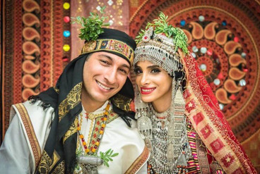 نمادهای فرهنگی در رنگ ها و الگوهای لباس عروس